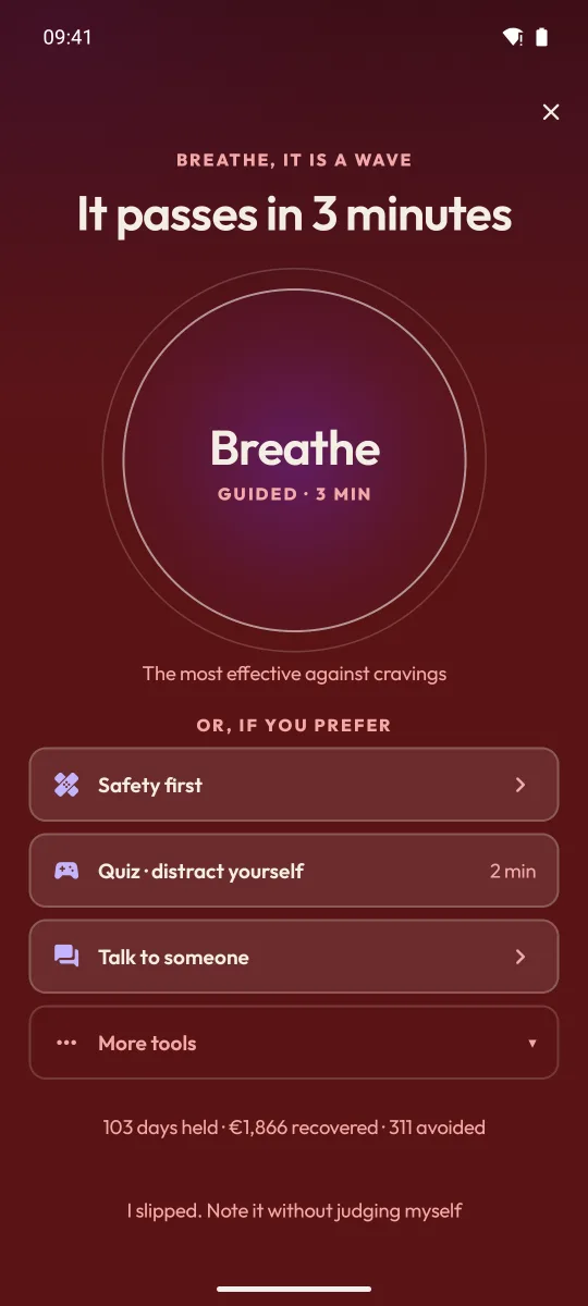 Qwit Alcohol — Your progress at a glance