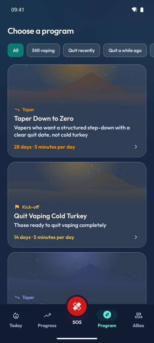 Qwit Nicotine — Vapeo — Un programa personal, paso a paso